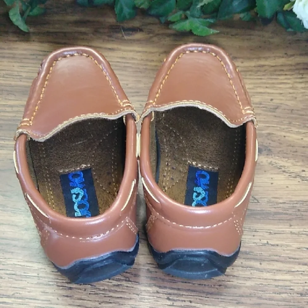 Classic Brown Kids Loafers